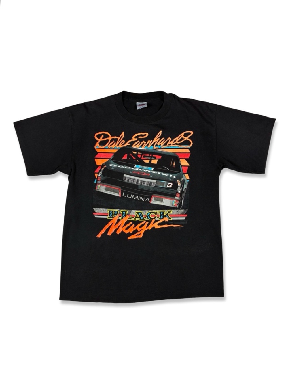 Vintage 1990 Dale Earnhardt Black Magic NASCAR T-Shirt